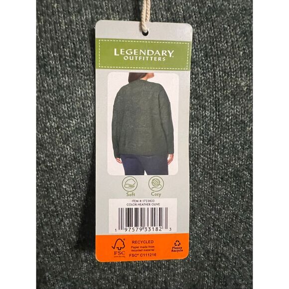 NWT Legendary Outfitters Heather Jade Soft Pulllover Sweater XXL - Picture 6 of 11